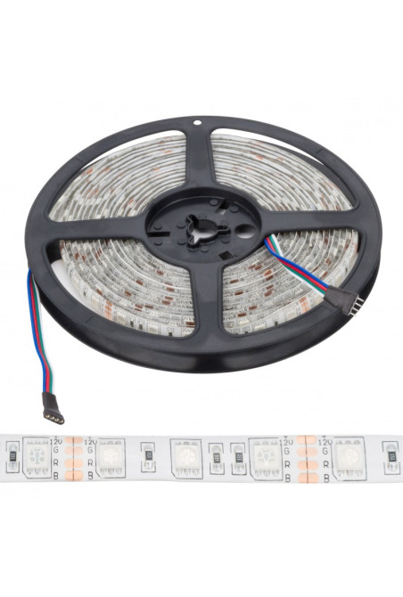 Tira de 300 LEDs 72W 4.200Lm SMD5050 12VDC IP65 RGB 5M x5M 30.000H [PL219012]