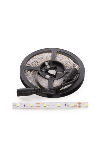 Kit Tira 24W 1.200Lm 6000ºK 300 LEDs Blanco Frío Blister Transformador IP25 Blister 30.000H [GR-BLIS3528_24W-CW]