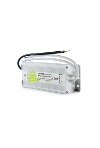 Transformador LED 80W 230VAC/12VDC IP67