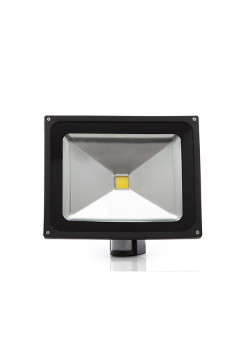 Foco Proyector LED 50W 4.250Lm 4200ºK IP65 Detector Movimiento 30.000H [BQFS29050W-PIR-NEGRO]