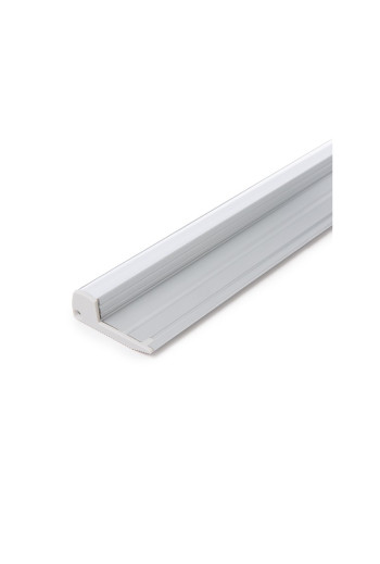 Perfíl Aluminio para Tira LED Iluminación Escaleras - Difusor Opal x 1M