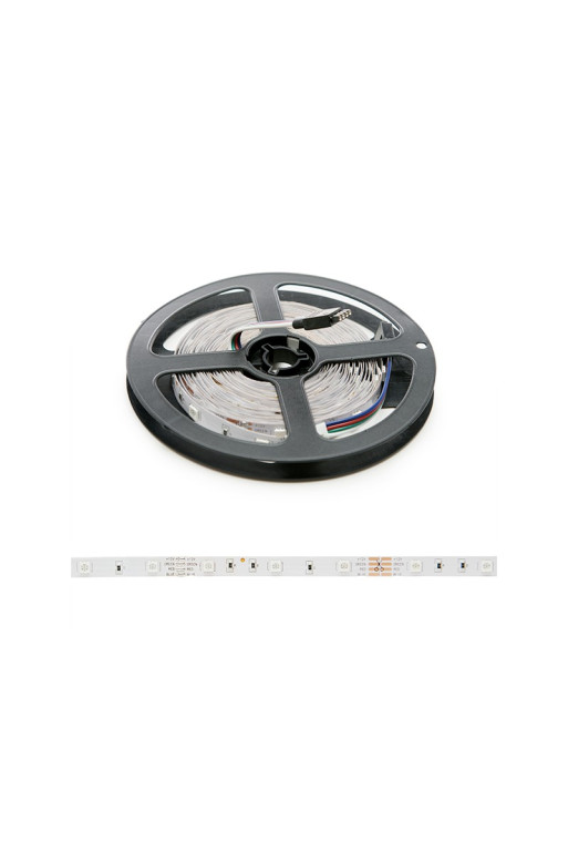 Tira de 150 LEDs 36W 2.100Lm SMD5050 12VDC RGB IP33 x5M 30.000H [PL-219011-RGB-IP33]