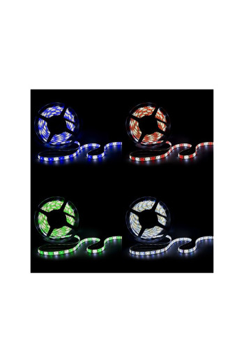 Tira de 360 LEDs 72W 4.200Lm 6000ºK SMD5050 RGB-Blanco Frío x5M 30.000H [CA-RGBW-5050-IP65]