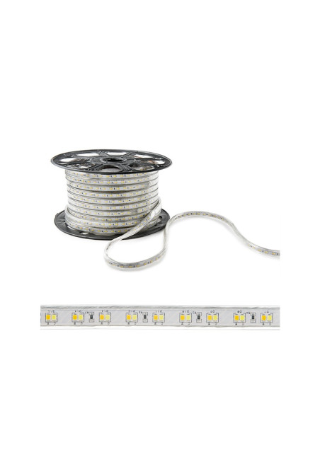 Tira de 120 LEDs/M 12W 12Lm SMD2835 230VAC IP65 30.000H [WM-SMD2835-G-120-M]