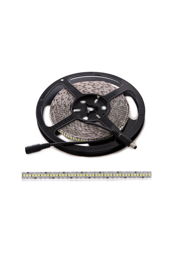 Tira de 240 LEDs 72W 4.000Lm 6000ºK SMD3528 12VDC IP25 x5M 30.000H [CA-240-3528-12V-IP25-CW]