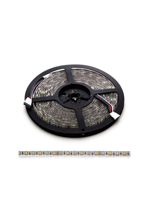 Tira de 360 LEDs 72W 4.200Lm 3000ºK SMD5050 RGB-Blanco Cálido x5M 30.000H [CA-RGBWW-5050-IP65]