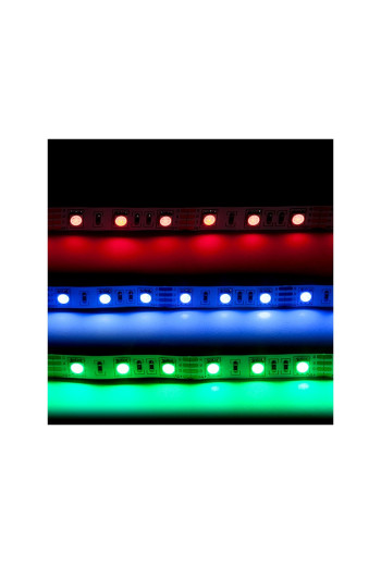 Tira LEDs para TV/PC SMD5050 5VDC/Usb RGB Controlador-Mando a Distancia x1M 30.000H [CA-5050-1M- USB5VDC-RGB]