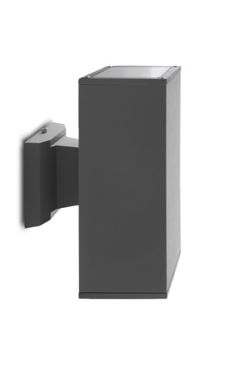 Aplique de Pared IP65 (Sin Lámpara) E27 Ø90Mm Negro Grace