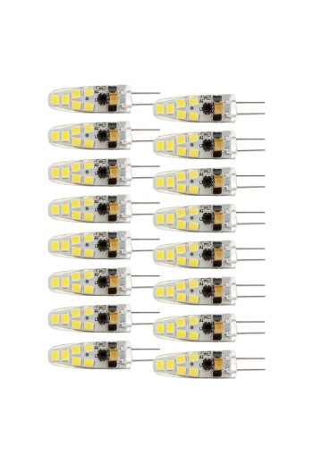 Pack 16 Bombillas LED G4 3W 270Lm 6000ºK 12V Ac/Dc 30.000H [CA-G4-3W-12-CW-PK16-AP]