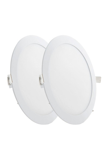 Pack 2 Placas LED 20W 1600Lm 6000ºK Circular 30.000H [GR-RDP15-20W-CW-PK2-AP]