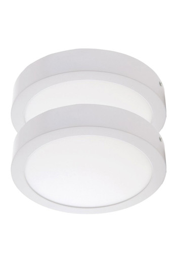 Pack 2 Plafónes LED 24W 1900Lm 6000ºK Superficie 30.000H [HO-PLAF-C-24W-CW-PK2-AP]