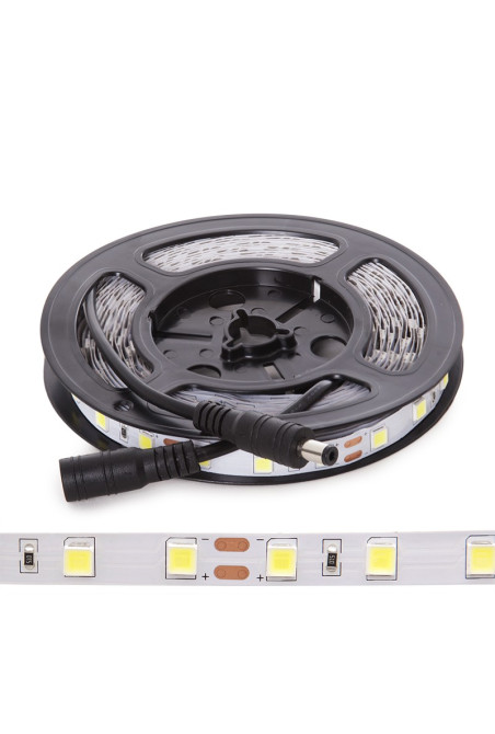 Tira de 60 LEDs/M 100W 6.900Lm 6000ºK SMD5054 12VDC IP20 x5M 30.000H [CA-60-5054-12-IP20-CW]