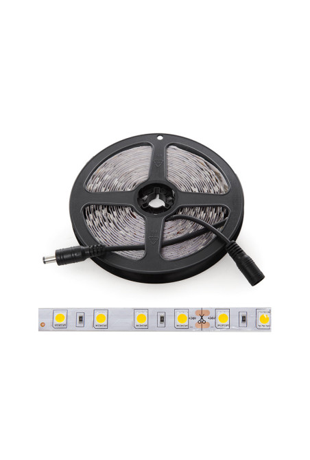 Tira de 300 LEDs 60W 7.000Lm 6000ºK SMD5050 24VDC IP25 x5M 30.000H [CA-5050-60-24-CW]