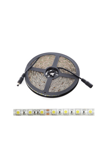 Tira de 300 LEDs 60W 7.000Lm 6000ºK SMD5050 24VDC IP65 x5M 30.000H [CA-5050-60-24-IP65-CW]