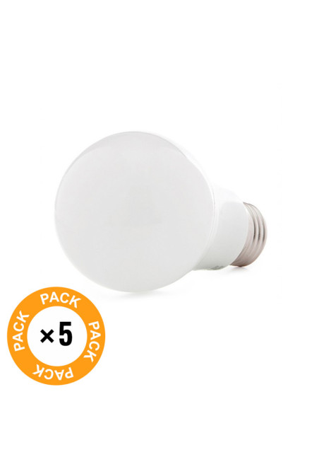 Pack 5 Bombillas LED E27 9W 810Lm 6000ºK 30.000H [HO-ED-B3-E27-9W-CW-PK5-AP]