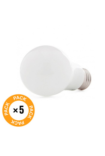 Pack 5 Bombillas LED E27 5W 450Lm 6000ºK 30.000H [HO-ED-B3-E27-5W-CW-PK5-AP]