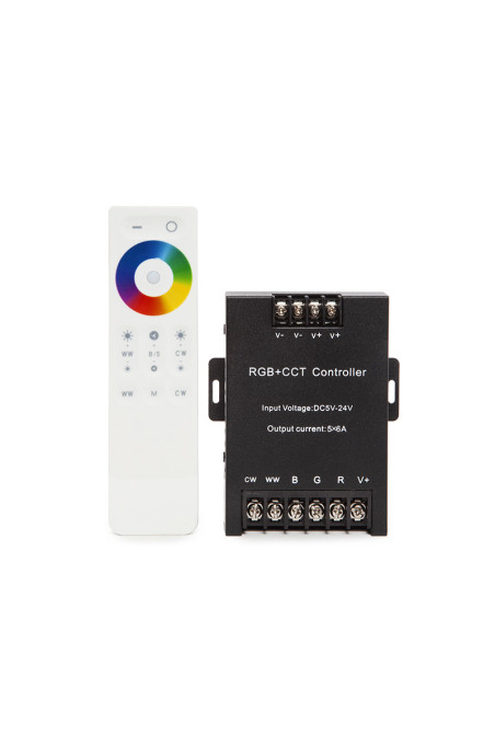 Controlador 2.4G Táctil RGB+Cct 5 Canales Mando a Distancia