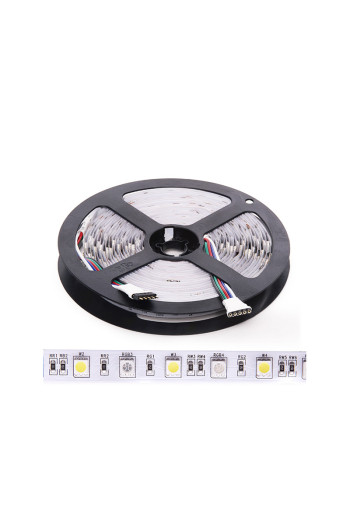 Tira de 300 LEDs 60W 3.780Lm 4200ºK SMD5050 24VDC IP20 RGB+Blanco x5M 30.000H [CA-5050-60-24-IP20-RGB-W]