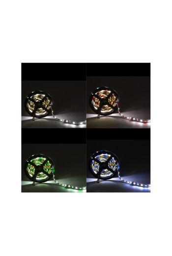 Tira de 300 LEDs 60W 3.780Lm 4200ºK SMD5050 24VDC IP20 RGB+Blanco x5M 30.000H [CA-5050-60-24-IP20-RGB-W]