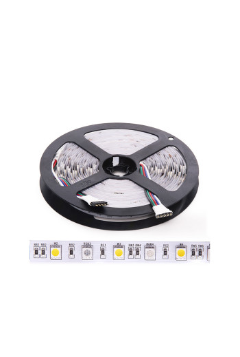 Tira de 300 LEDs 60W 3.402Lm 3000ºK SMD5050 24VDC IP20 RGB+Blanco Cálido x5M 30.000H [CA-5050-60-24-IP20-RGB-WW]