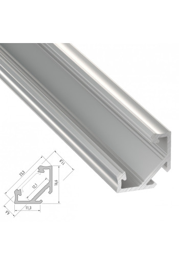 Perfíl Aluminio Tipo C 2,02M