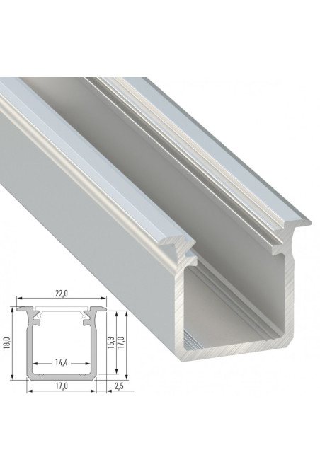 Perfíl Aluminio Tipo G 2,02M