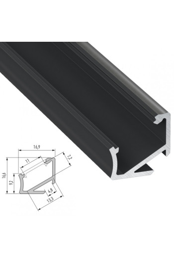 Perfíl Aluminio Tipo H 2,02M