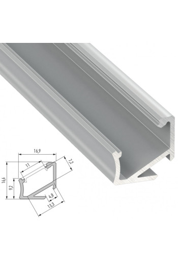 Perfíl Aluminio Tipo H 2,02M