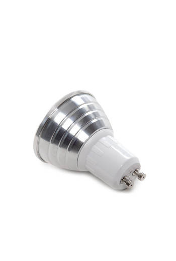 Bombilla LED GU10 3W RGB Mando a Distancia 30.000H [PL187220-GU10]