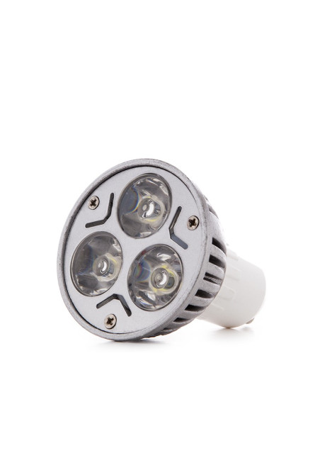 Bombilla LED GU10 3W 300Lm 6000ºK 30.000H [JL-GU10-3X1W-A-CW]