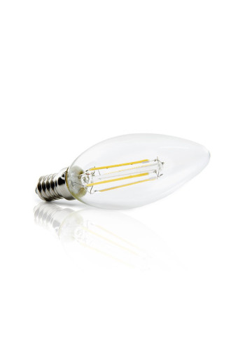 Bombilla LED E14 4W  273Lm 2000ºK Filamento 30.000H [JTX-J14DHA42-WW]