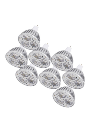 Pack 8 Bombillas LED GU5,3 6W 515Lm 3000ºK 30.000H [CA-MR16-9W-WW-PK8-AP]