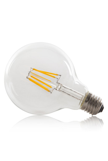 Bombilla LED E27 6W  432Lm 2000ºK Filamento G95 30.000H [WO-LF-G95-E27-6W-WW]