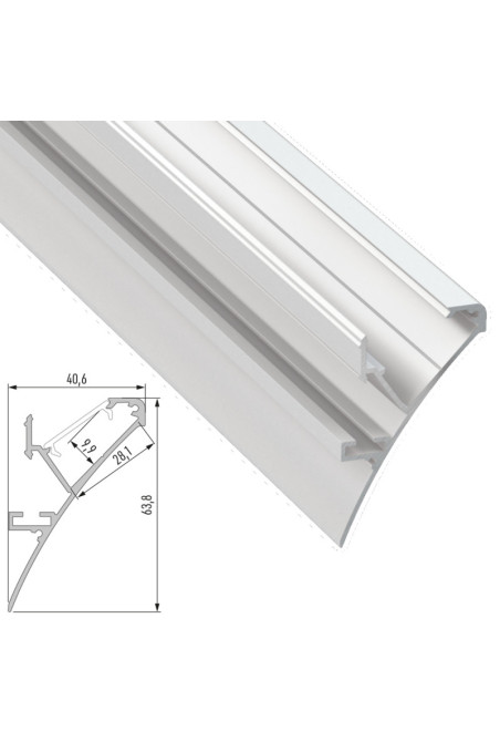 Perfíl Aluminio  LOGI 2,02M