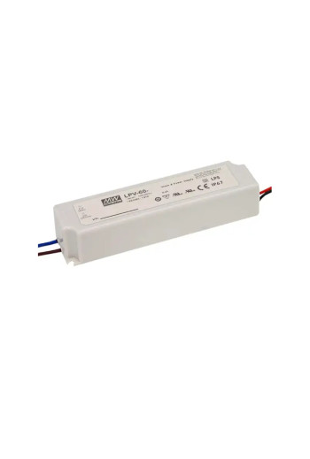 LPV-60-48 IP67 Transformador MEANWELL Entrada 90-264VAC Salida 48VDC 1,25A 60W Aislamiento 3000VAC