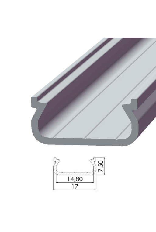 Perfíl Aluminio Tipo ECO P01 1,00M