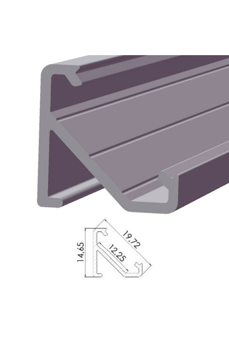 Perfíl Aluminio Tipo ECO P03 1,00M