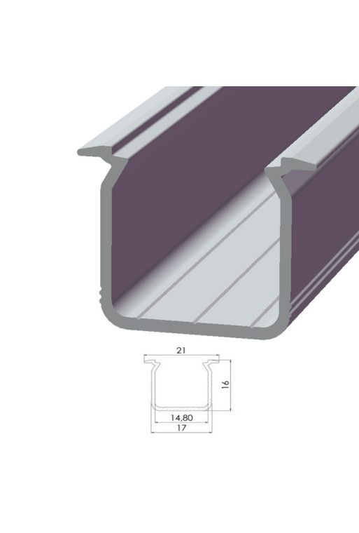 Perfíl Aluminio Tipo ECO P05 1,00M