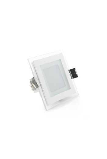 Foco Downlight LED 6W 450Lm 6000ºK Cuadrado   Cristal 30.000H [GR-MB02-6W-CW]