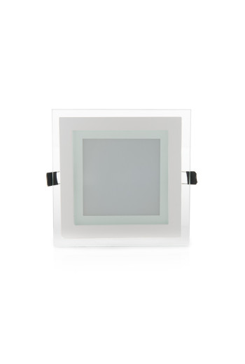 Foco Downlight LED 12W 900Lm 6000ºK Cuadrado   Cristal 30.000H [GR-MB02-12W-CW]