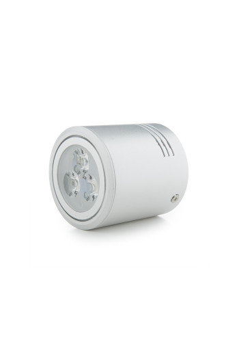 Foco Downlight LED de Superficie 3W 300Lm 6000ºK 30.000H [HO-DOWNSUP3W-A-CW]