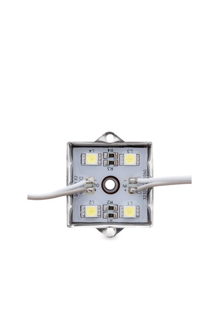 Módulo 1.44W 130Lm 4200ºK 4 LEDs Aluminio SMD5050 30.000H [US-LMA5050W4-0001]