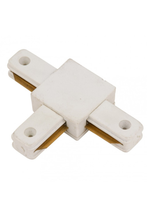 Conector T Carril Monofásico Blanco