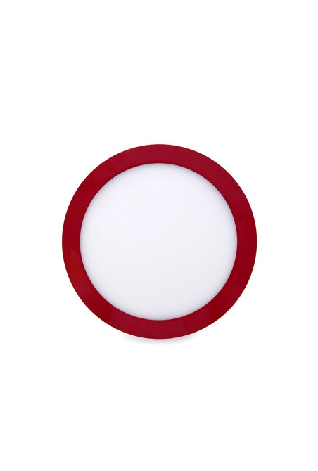 Plafón LED 18W 1357Lm  3000ºK Circular Rojo 30.000H [HO-JM18WR-R-WW]