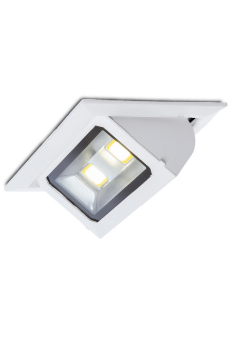 Foco Downlight LED 40W 3.600Lm 6000ºK Rectangular Basculante 30.000H [WR-RECTBAS-40W-CW]