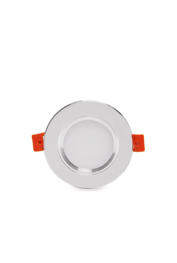 Foco Downlight LED 5W 400Lm 6000ºK Aro Plateado 30.000H [PCE-DL5W-P-CW]