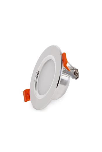 Foco Downlight LED 5W 400Lm 6000ºK Aro Plateado 30.000H [PCE-DL5W-P-CW]