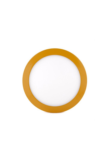 Plafón LED 18W 1357Lm  3000ºK Circular Amarillo 30.000H [HO-JM18WR-Y-WW]