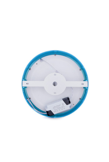 Plafón LED 18W 1357Lm  3000ºK Circular Azul 30.000H [HO-JM18WR-BU-WW]