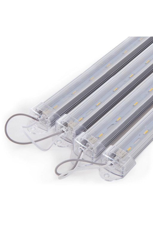 Luminaria 6W 388 3000ºK  Aluminio 1 x T8 60Cm 30.000H [KD-147-4X1_5W-ARM-WW]